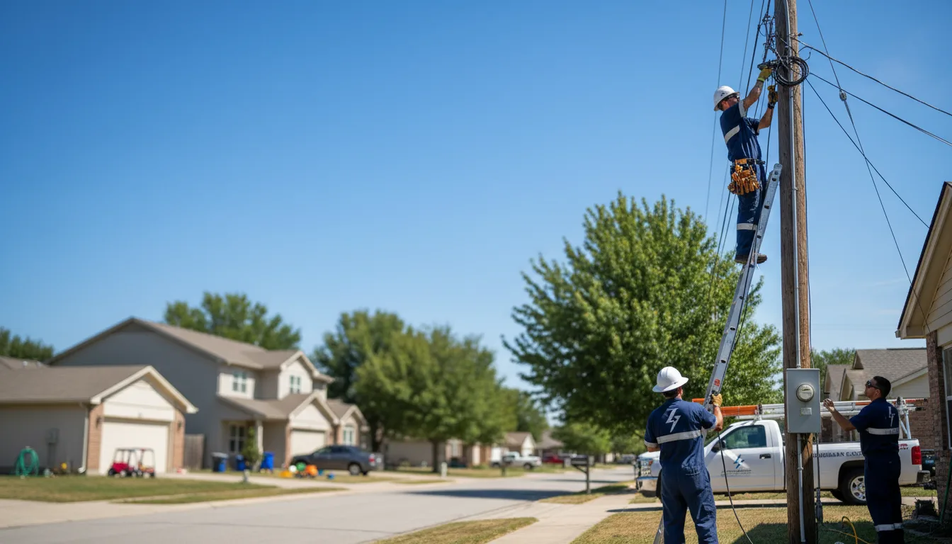 Residential electrician providing installation services in New Bedford, PA